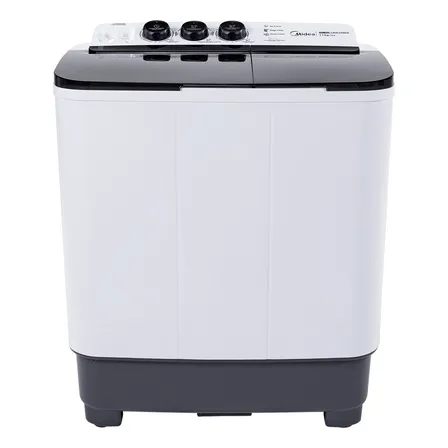 Lavadora Semiautomática Midea Doble Tina 11 Kg Twin Force Pulsator Color Blanco