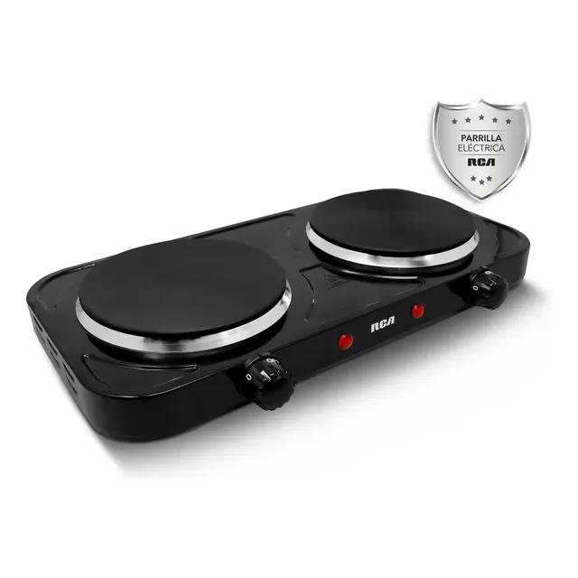 Parrilla Eléctrica Rca Rc2000n Negro 2 hornallas
